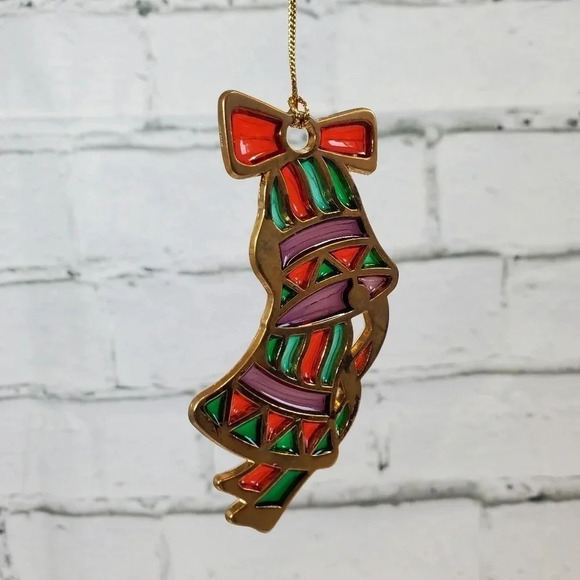 Russ Berrie & CO Holiday Highlights 1980s Vintage Ornament BELL HM23 - Picture 7 of 8
